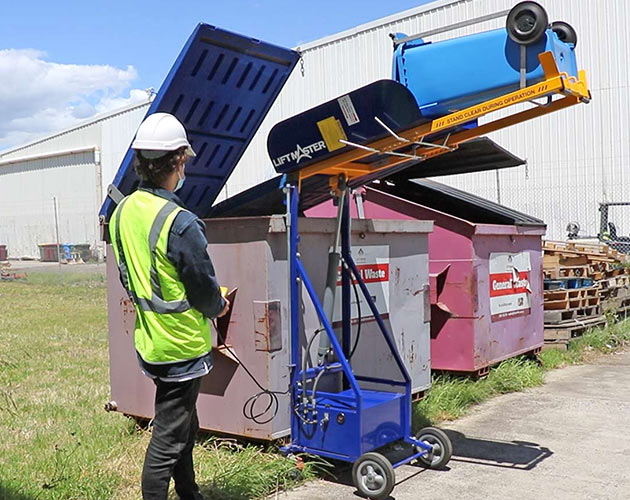 Bin lifters waste management Liftmaster