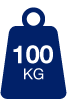 100 kg max load icon